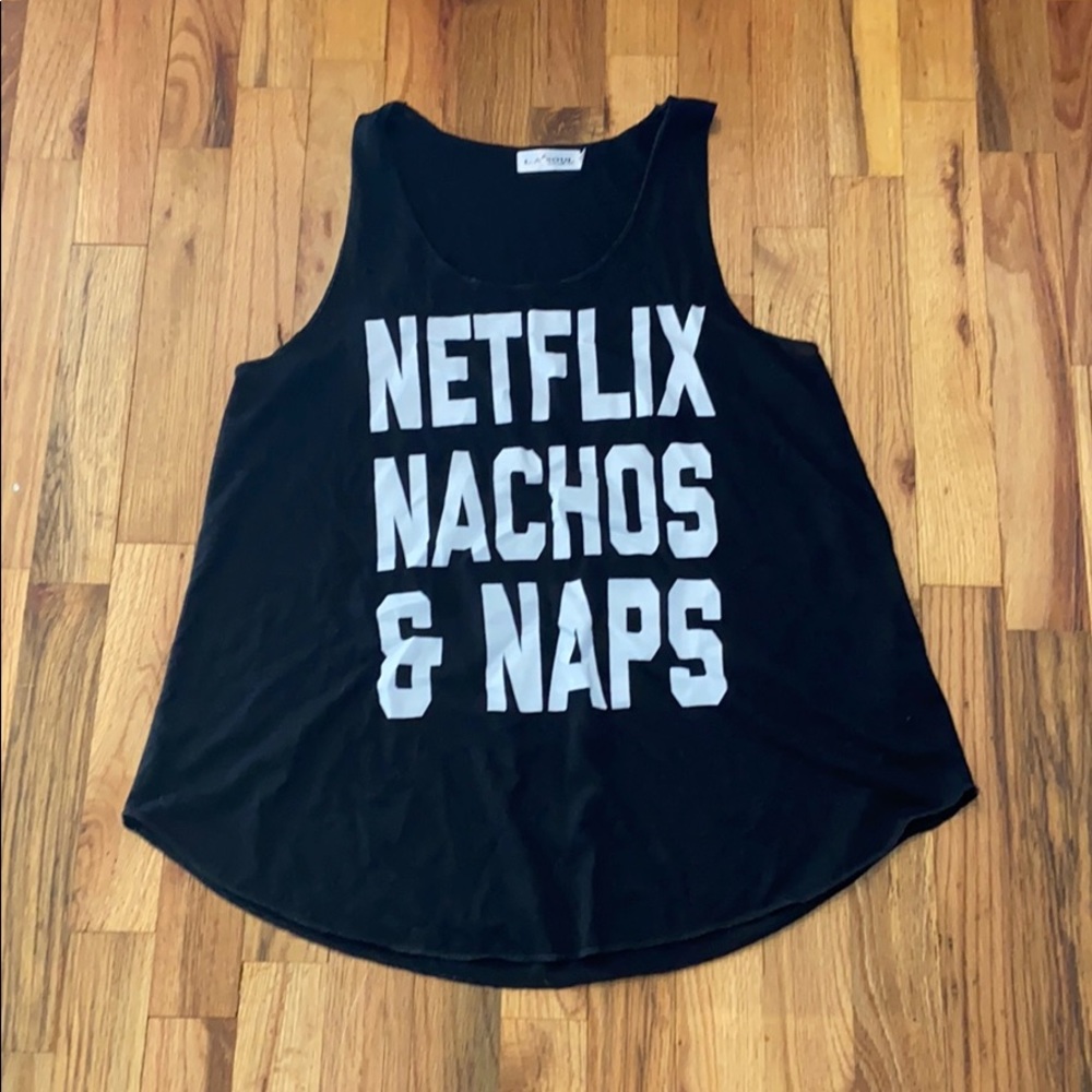 Black workout tank